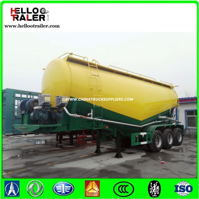 Tri-Axle Cement Bulk Tank Trailer 45cbm Cement Tanker Semi Trailer 