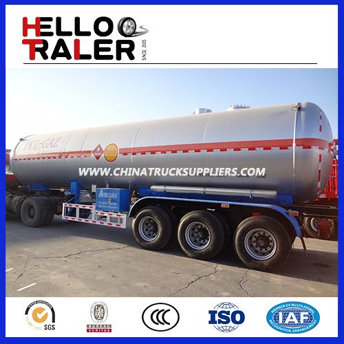 Made in China Tri-Axle 56.2cbm LPG Tank Trailer 