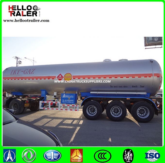 Liquified Petroleum Propane Gas 45cbm LPG Tank Trailer 