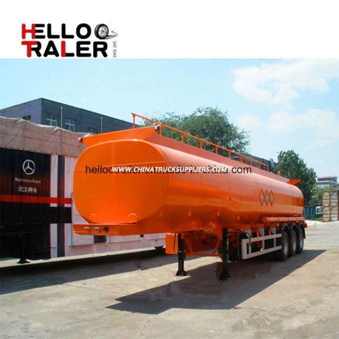 42000 Liters Diesel Fuel Storage Tanks for Sale Carbon Steel Fuel Tanker Semi Trailer 