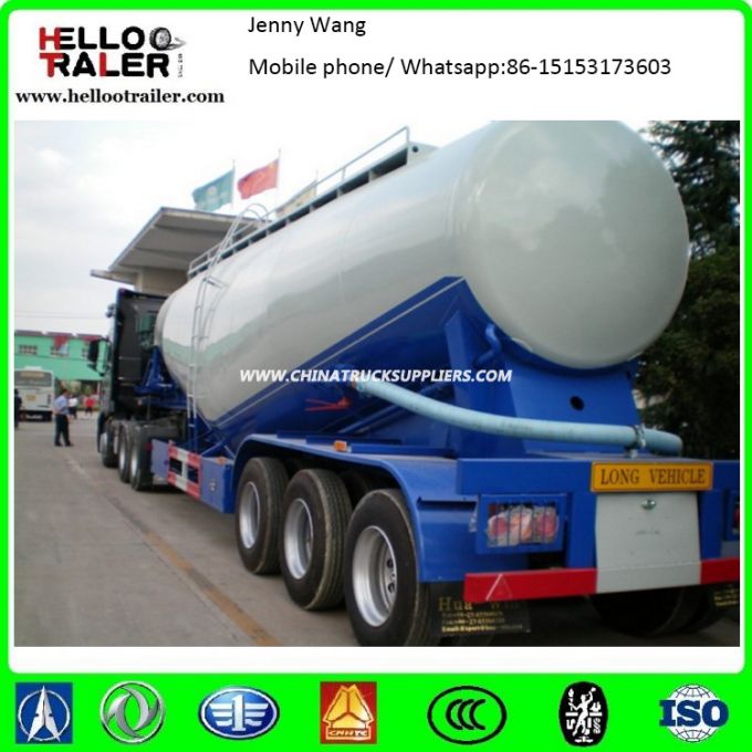 3 Axle 35cbm 40ton Cement Silo /Tank Trailer 