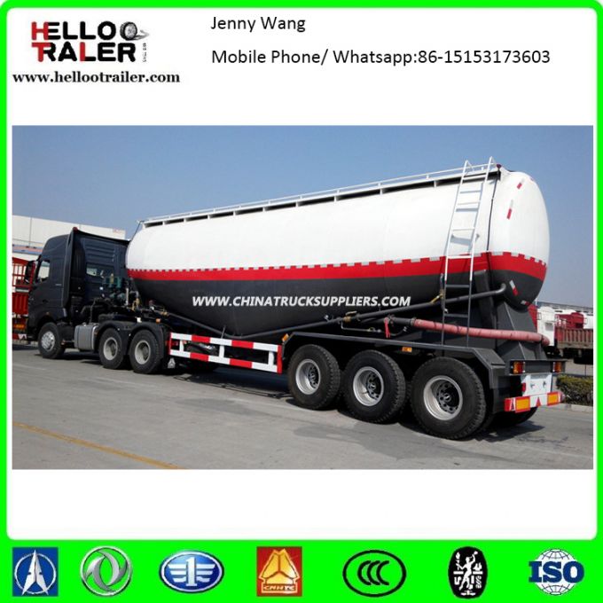 40cbm 50ton Dry Powder Cement Carriler Bulker Semi Trailer 