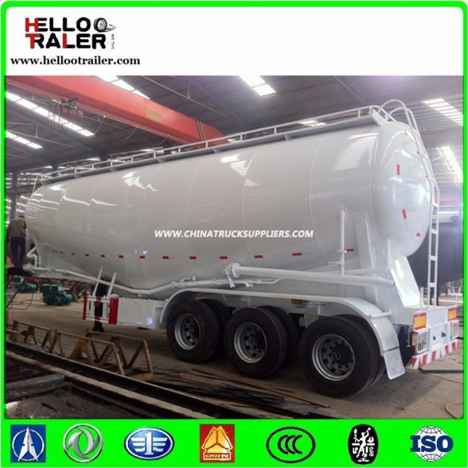 45000kg 40cbm Dry Bulk Cement Powder Tanker Trailer 