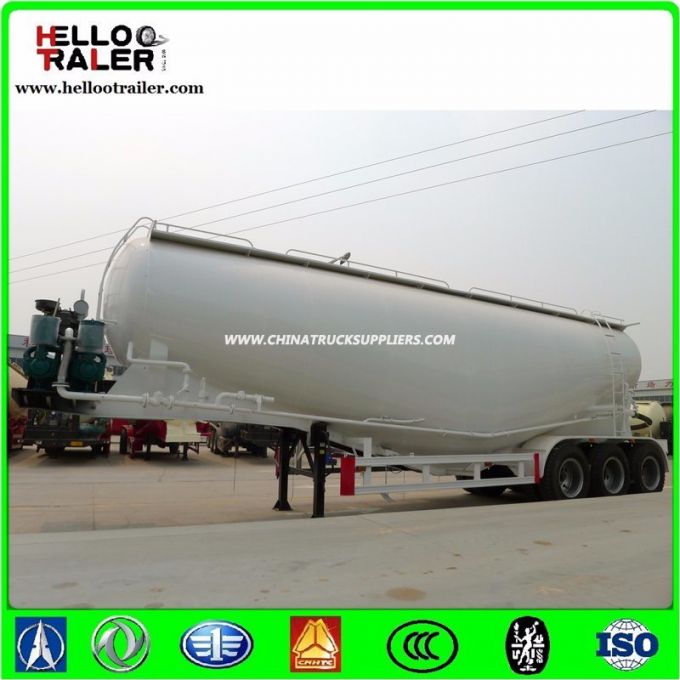 Tri-Axle 60m3 V-Shape Dry Powder Bulk Cement Tanker Trailer Truck 