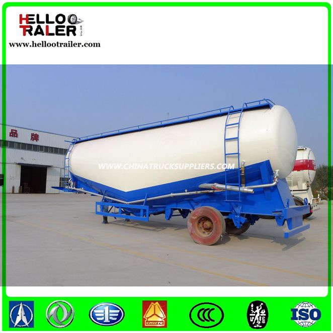 China V-Shaped Triple Axle 50cbm Bulk Cement Tank Semi Trailer 