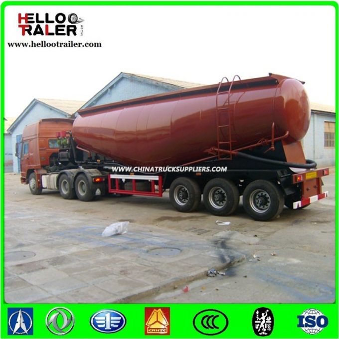 White Color High Quality Tri Axles 40cbm Cement Bulker 