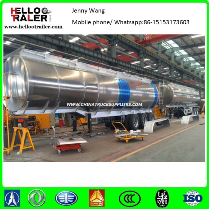 45000L Aluminum Alloy Liquid Tank Trailer 