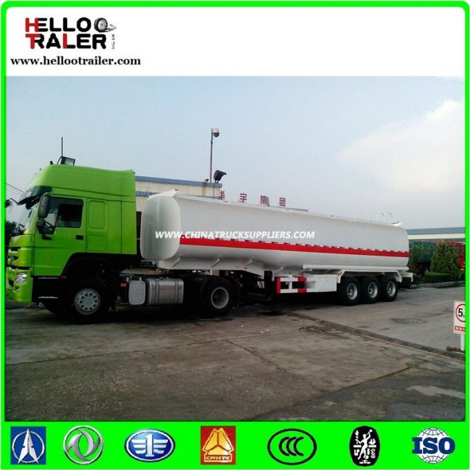 Fuel Tanker Trailer with 5mm Carbon Steel Tank Body 