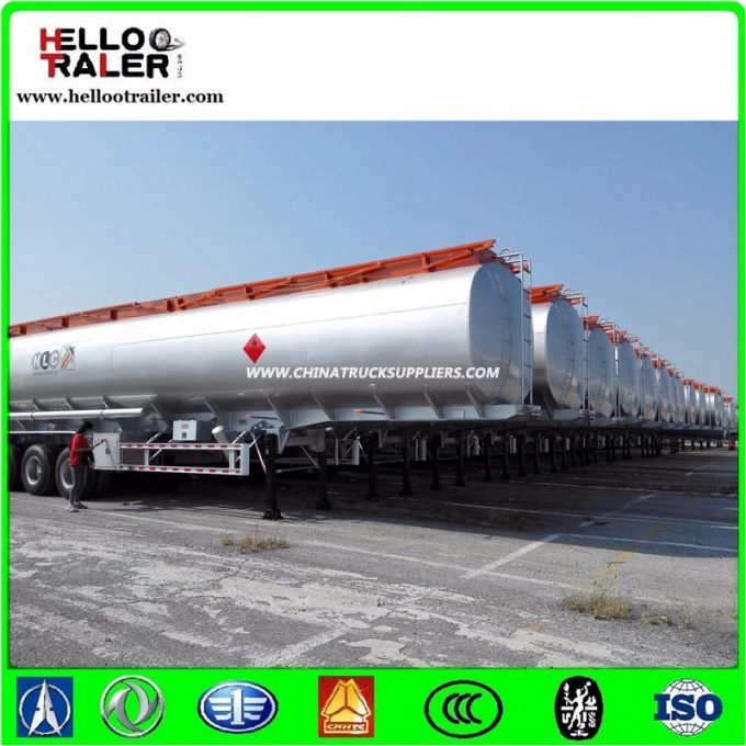 50000L 3 Axle Fuel Tanker Semi-Trailer Carbon Steel Oil Tank Truck Trailer 