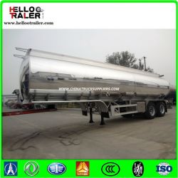 50000 Liters Aluminum Alloy Fuel Crude Oil Tanker Trailers