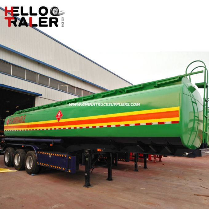 40m3 3 Axle Carbon Steel Fuel Tanker Trailer From Trailer Manufacturer 