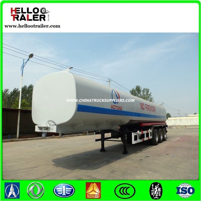 Tanker, Fuel Oil Tanker, 3 Axles 42000L 45000L Oil Tank Truck, Tank Trailer 