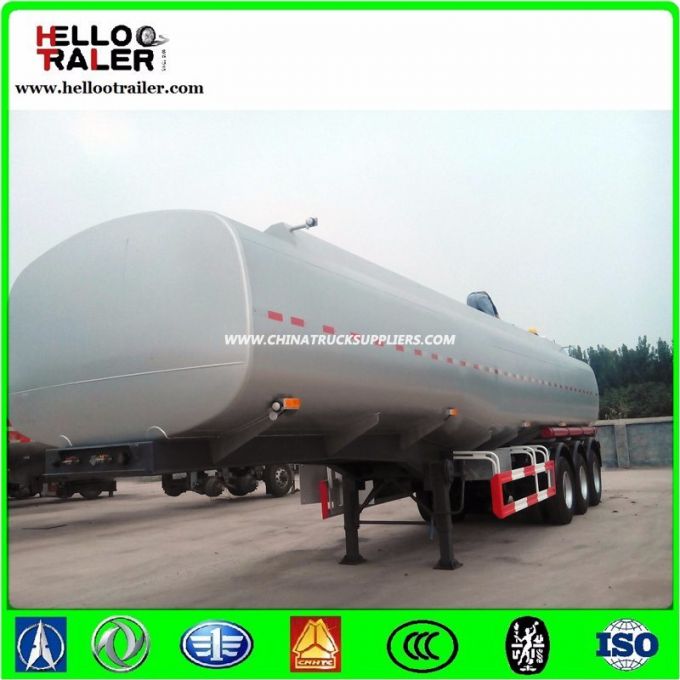 Certificated Al5454 42000 Liters Carbon Fuel Tanker Trailer 