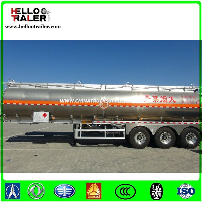 Aluminum Alloy Feul Tanker Semi Trailer 