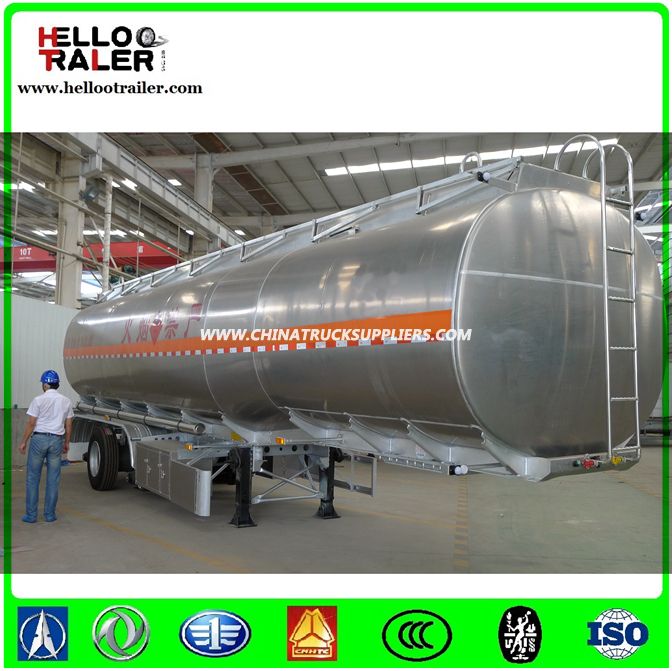 45cbm Aluminum Alloy Fuel Tanker Trailer 