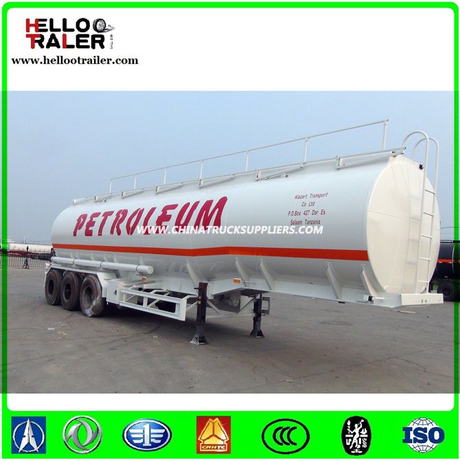 42cbm Fuel Tanker Trailer with Common Mechanical / Air Suspension 