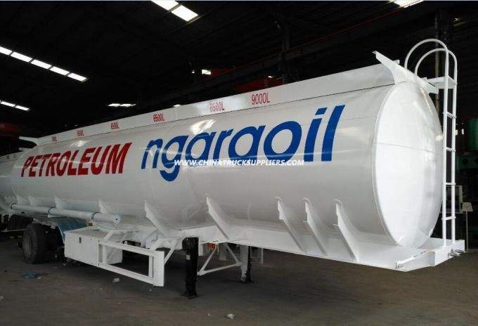 Chinese 45000 Liters 3 Axle Fuel Oil Tanker Truck Semi Trailer 