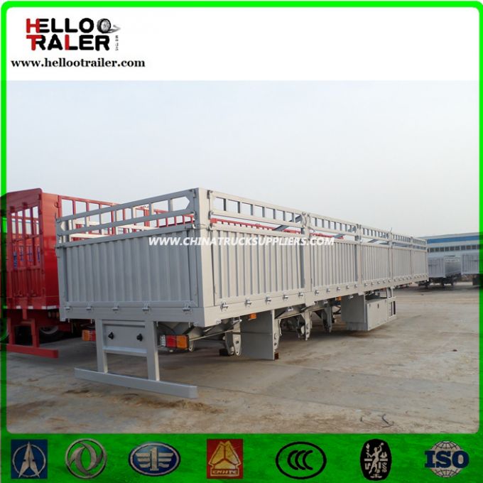 3 Axles 40ton Fence Cagro Semi Trailer Images 1
