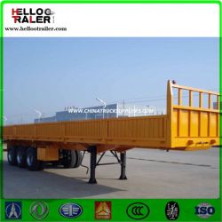 China Made 3 Axles 80 Ton Sidewall Semi Trailer