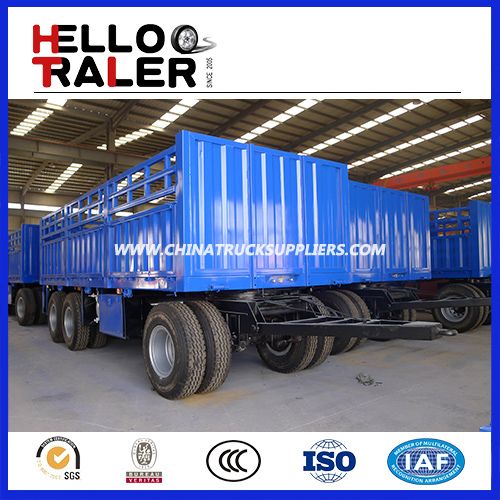 China Trailer Manufacturer 2 or 3 Axle Full Trailer 