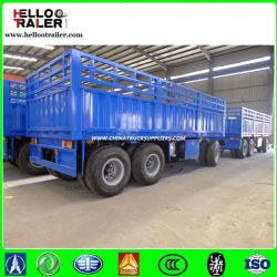 3 Axles 30 Ton Flatbed Drawbar Full Trailer