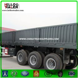 2016 3 Axles 40tons Cargo Trailer Side Wall Semi Truck Trailer