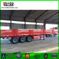 40 Ton Flatbed Trailer with Side Board Cargo Semi Trailer