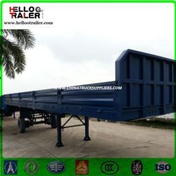 Best Selling 3axles Cargo Transport Side Wall Open Semi Trailer