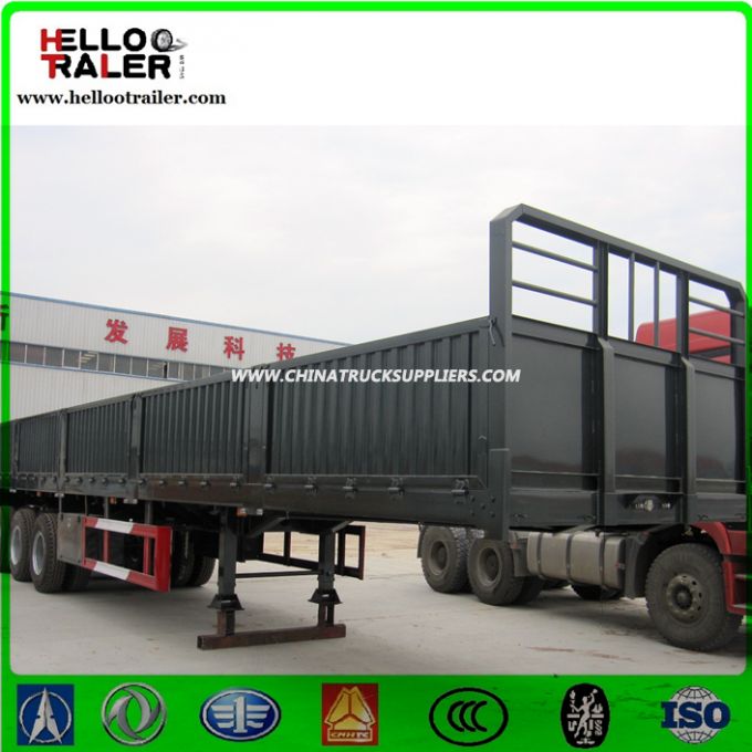 Three Axle 900mm Cargo Trailer, Side Wall Flatbed Cargo Trailer Images 1