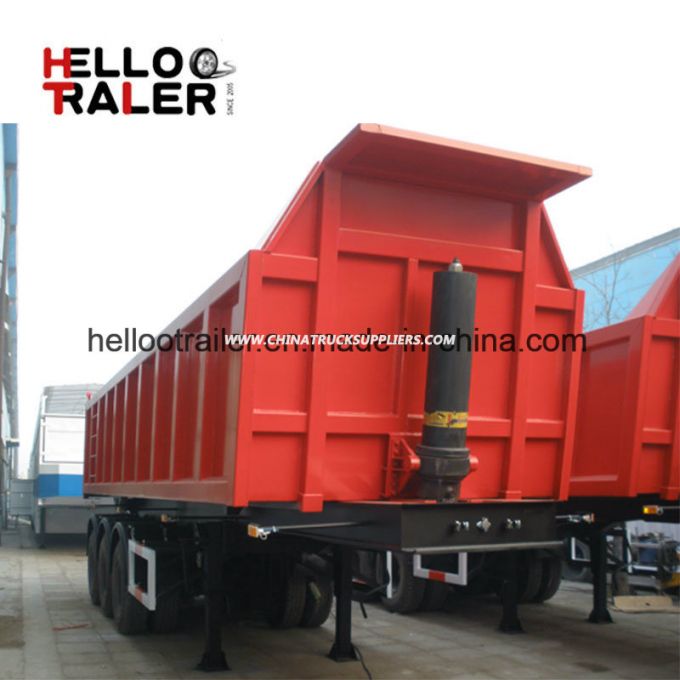 Hot Sale " U " Type Tipping Semi Trailer with Front Lifting Cylinder Images 1