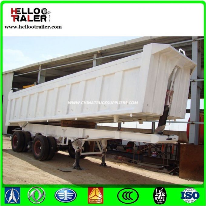 China 60ton Semi Tipper Dump Truck Dumper Images 1
