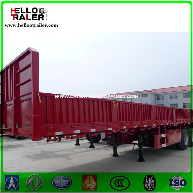 Chinese 60 Ton Lorry Semi Trailer Tri-Axle Cargo Truck Trailer for Sale Images 1