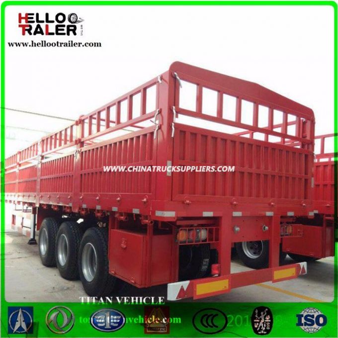 3 Axle Cargo Lorry Semi Trailer 50t Cargo Truck Trailer Images 1