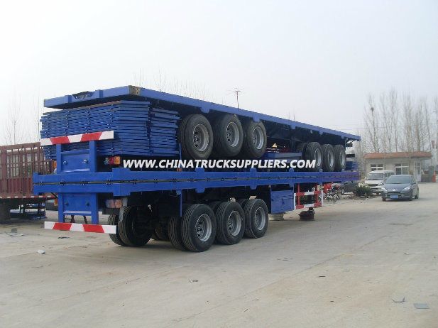 3 Axles Heavy Duty Cargo Truck Trailer 50t Lorry Box Semi Trailer Sale Images 1