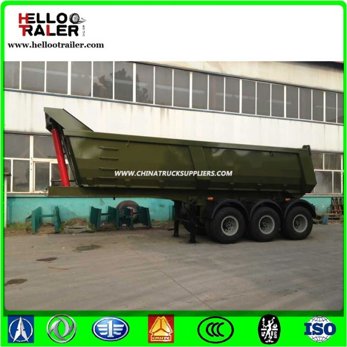 Tipper Dump Type Semi Truck Semi Trailer 3axle 