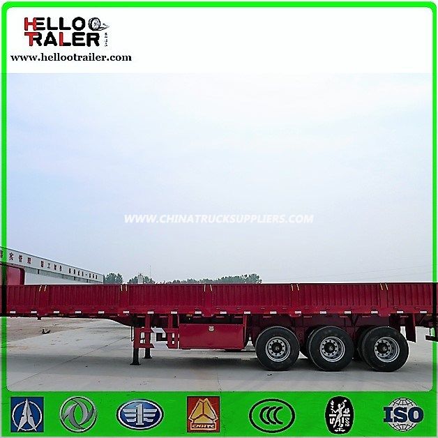 Heavy Duty Trailer Chassis 80ton Sidewall Cargo Semi Trailer Images 1