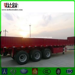 China 3 Axles 50ton Sidewall Cargo Trailer for Sale
