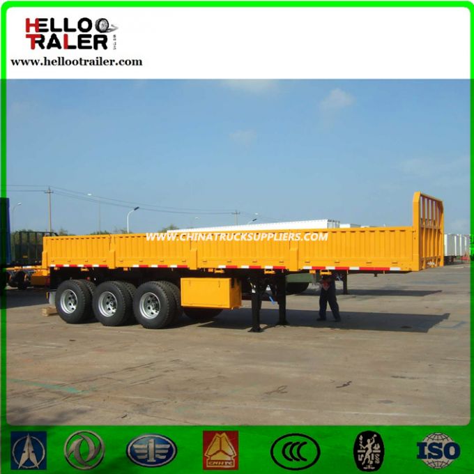 3 Axle Side Wall Semi Trailer with 12PCS Container Lock Images 1