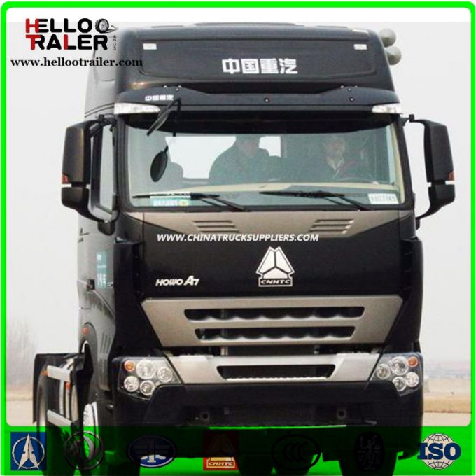 HOWO 4X2 Type 336HP Euro 2 Sinotruk Trailer Tractor Truck Head Images 1