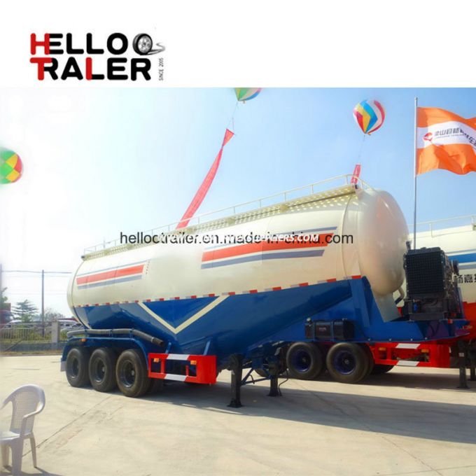 Custom Air Compressor Bulk Cement Trailer 25 Cbm Helloo Trailer Brand 