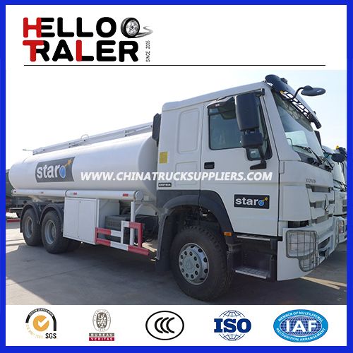 China Factory 3compartments Sinotruck 6*4 Carbon Steel Fuel/Oil/Diesel Tanker/Tank Truck 