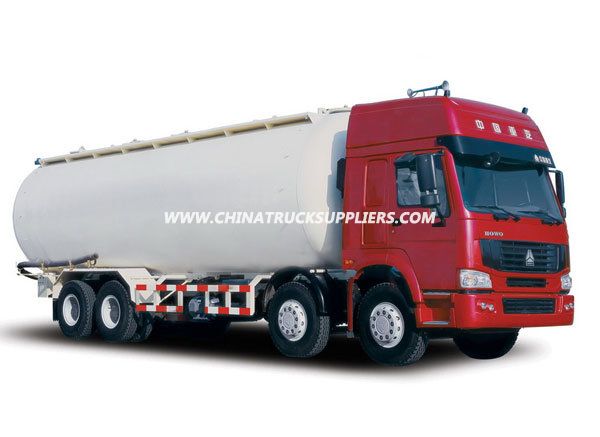 HOWO 8*4 Heavy Duty Bulk Cement Tanker Truck 