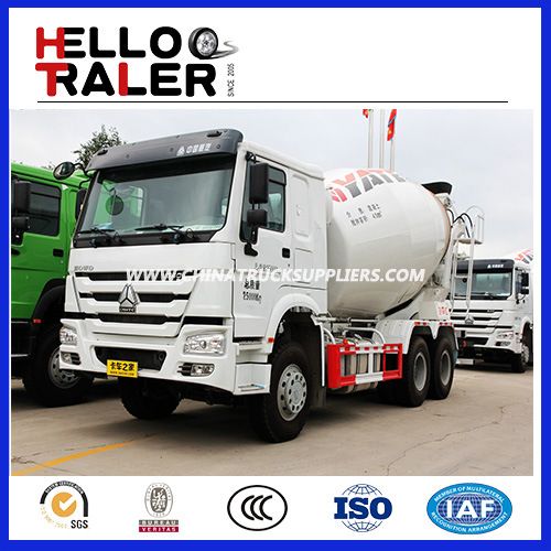 Chinese 6*4 Concrete Mixer Truck 9m3/ 10m3/ 266HP~380HP 