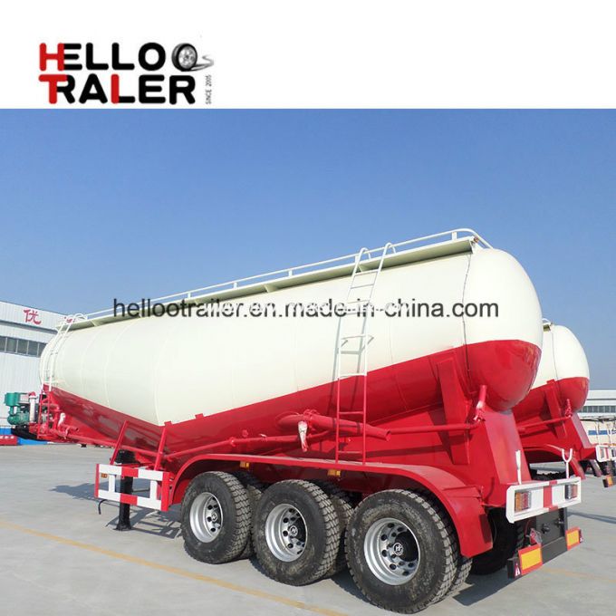 60 Ton 3 Axle Cement Bulker Trailer, Diesel Engine or Electrical Motor 