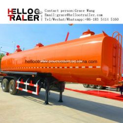 Cimc 3 Axle 40m3 Oil Tanker /Fuel Tanker Semi Trailer