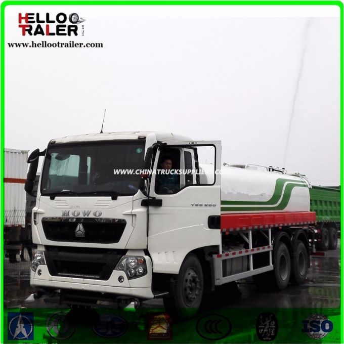 HOWO 336HP Stainless Steel Water Tank Truck 