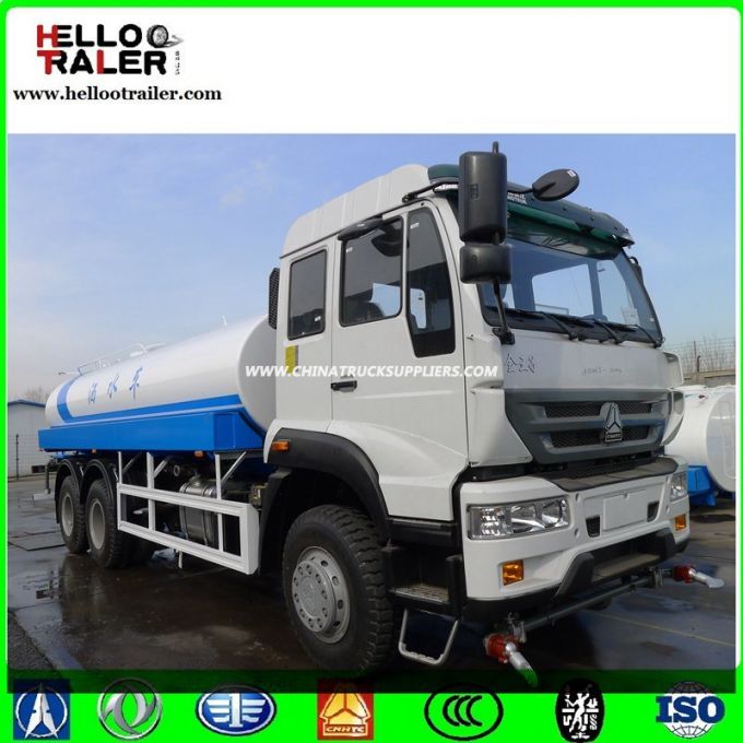 Sinotruk HOWO 20000L 6X4 380HP Water Tank Truck 