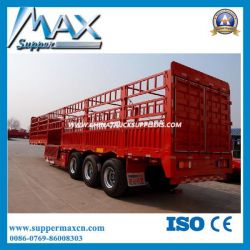 3 Axle 40t-60t Cargo Trailer Fence Semi Trailer