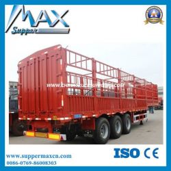 China Commercial Vehicle 3 Axles Fence Semi Trailer