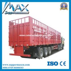 2016 Hot Sale 3axle Animal Carrier Grid Cargo Fence Semi Trailer for Sale